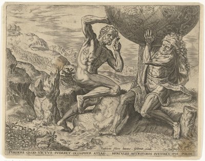 Hercule portant le globe pour Atlas - Cornelis Cort
