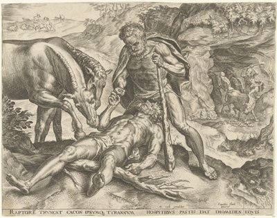 Hercule amène Diomède à ses chevaux - Cornelis Cort