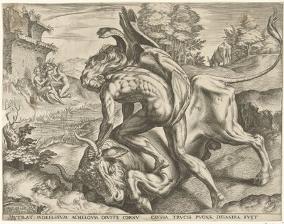 Hercule lutte avec Achélous (Travaux d