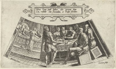 Le mariage de Jacob et Léa et la naissance de leur premier enfant - Cornelis Cort