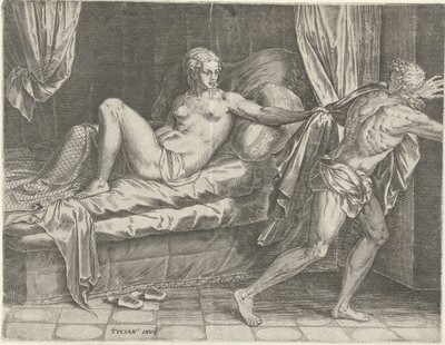 Joseph et la femme de Potiphar - Cornelis Cort