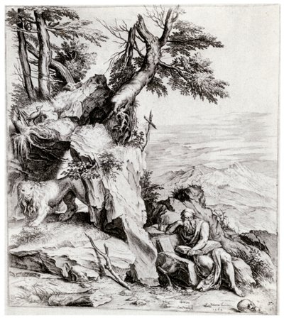 Paysage avec Saint Jérôme, 16ème siècle, 1937 - Cornelis Cort