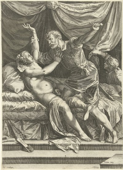 Lucrèce et Sextus - Cornelis Cort