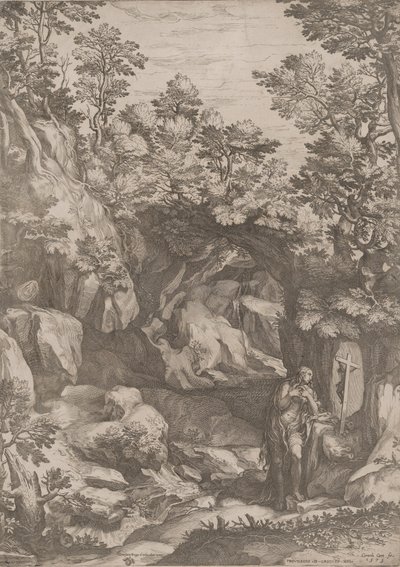 Marie-Madeleine Repentante dans le Désert - Cornelis Cort