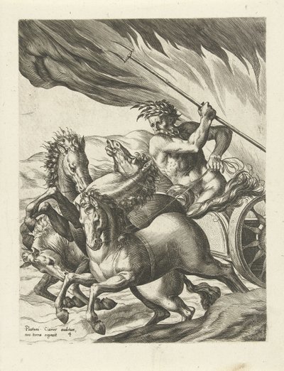 Pluton laisse Proserpine dans les enfers - Cornelis Cort