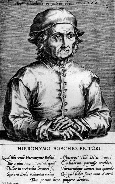 Portrait de Jérôme Bosch, 1570s - Cornelis Cort