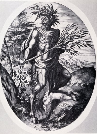 Sylvain, dieu des forêts de Cornelis Cort - Cornelis Cort