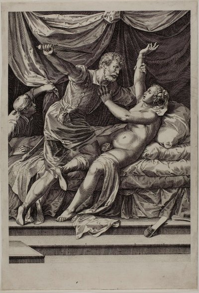 Tarquin et Lucrèce - Cornelis Cort