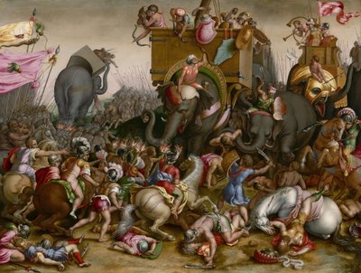 La Bataille de Zama, après 1567 - Cornelis Cort