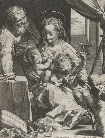 La Sainte Famille, 1577 - Cornelis Cort