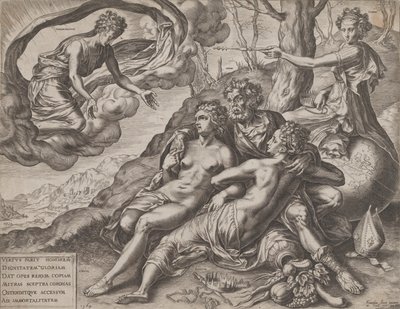 Les récompenses immortelles de la vertu - Cornelis Cort