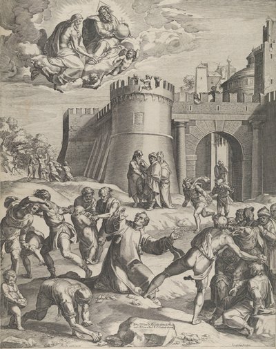 Le Martyre de Saint Étienne - Cornelis Cort