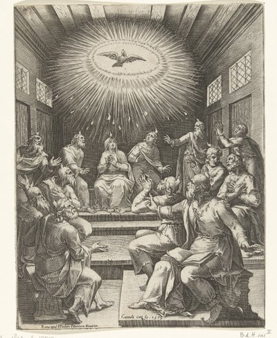La Pentecôte - Cornelis Cort