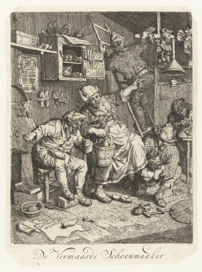 Le célèbre cordonnier - Cornelis Dusart