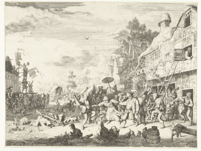 Grande fête de village - Cornelis Dusart