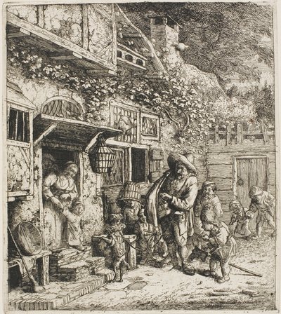 Le chien dansant - Cornelis Dusart
