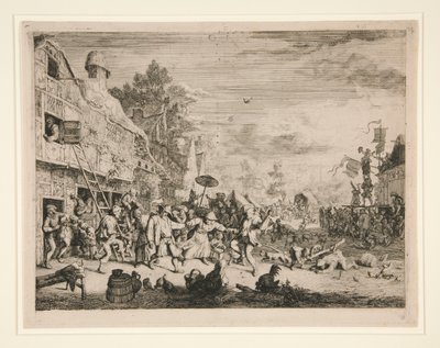 La foire du village - Cornelis Dusart