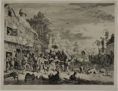 La fête du village - Cornelis Dusart