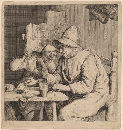 Deux paysans chantant - Cornelis Dusart