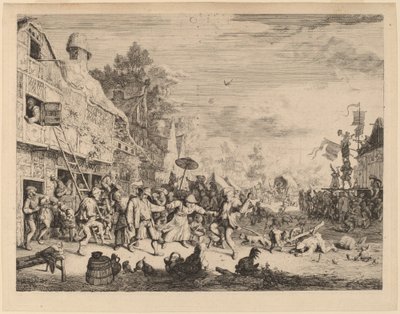 Fête de village - Cornelis Dusart