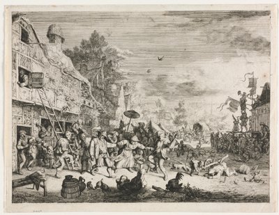 Fête de village - Cornelis Dusart