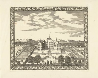 Vue du château Duivenvoorde à Voorschoten (T