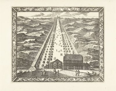 Vue de la Zeestraat de Scheveningen (Scheveningseweg) - Cornelis Elandts
