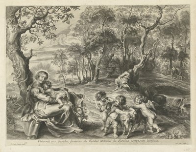 Repos pendant la fuite en Égypte - Cornelis Galle (I) (possibly)