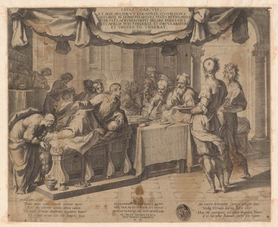 Christ invité chez Simon le Pharisien - Cornelis Galle (I)