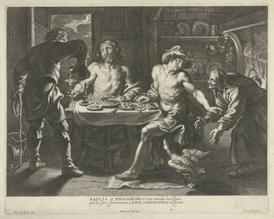 Jupiter et Mercure chez Philémon et Baucis - Cornelis Galle (I)
