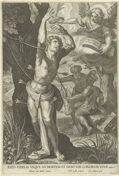 Martyr de Saint Sébastien - Cornelis Galle (I)