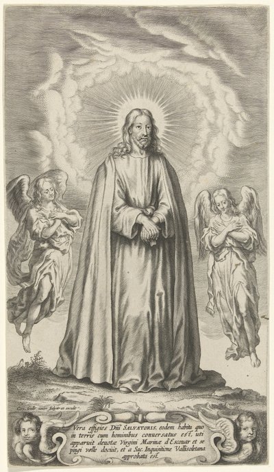 Christ avec deux anges - Cornelis Galle (II)