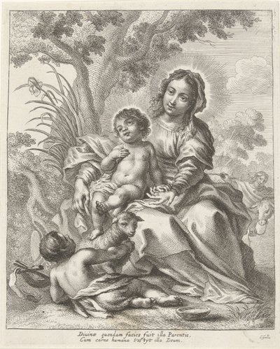 Sainte Famille avec Jean-Baptiste enfant - Cornelis Galle (II)