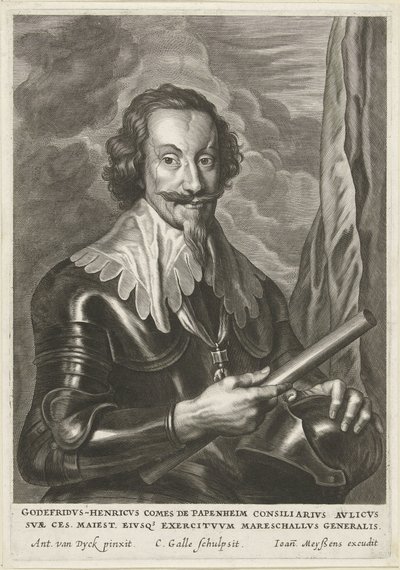 Portrait de Gottfried Heinrich, comte de Pappenheim - Cornelis Galle (II)