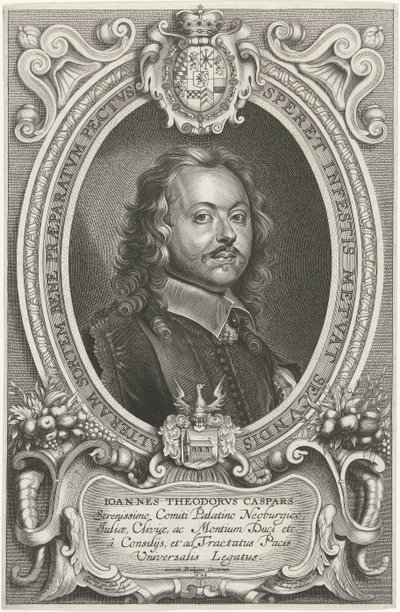 Portrait de Johann Theodor Caspars - Cornelis Galle (II)