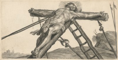 Élévation du Christ sur la croix - Cornelis Galle II