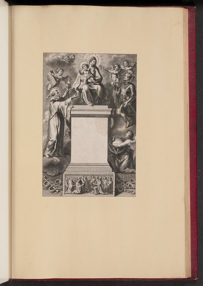 Page de titre pour B. De Los Rios, De Hierarchia Mariana Libri Sex - Cornelis Galle II after Erasmus Quellinus II after Sir Peter Paul Rubens