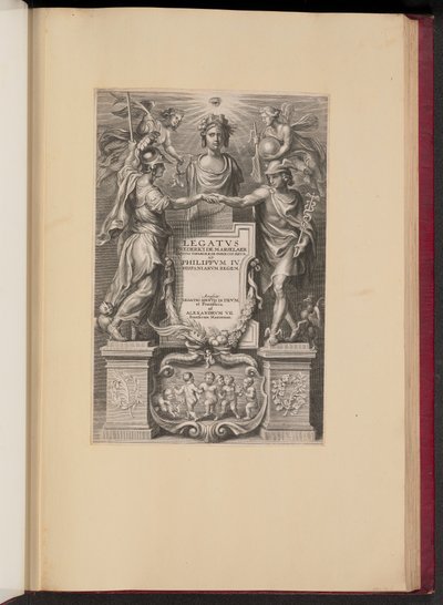 Page de titre pour Frederik de Marselaer, Legatvs - Cornelis Galle II after Sir Peter Paul Rubens