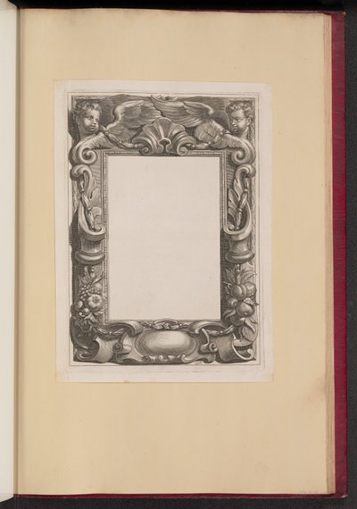 Illustration de Bordure avec Deux Putti et des Fruits - Cornelis Galle I
