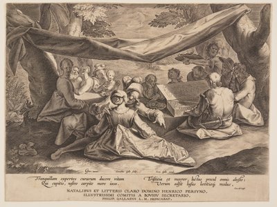 Fête de la musique en plein air - Cornelis Galle I