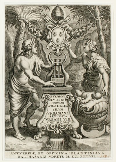 Page de titre de Silvae Urbanianae - Cornelis Galle I