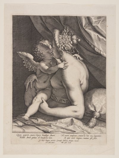 Vénus et Cupidon - Cornelis Galle I
