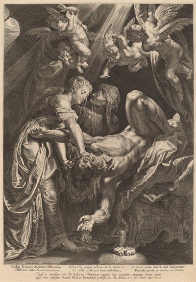Judith Décapitant Holopherne - Cornelis Galle I after Sir Peter Paul Rubens