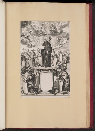 Page de titre pour S. Benedictvs Illvstratvs de Dommo Benedicto Haeftano - Cornelis Galle I after Sir Peter Paul Rubens