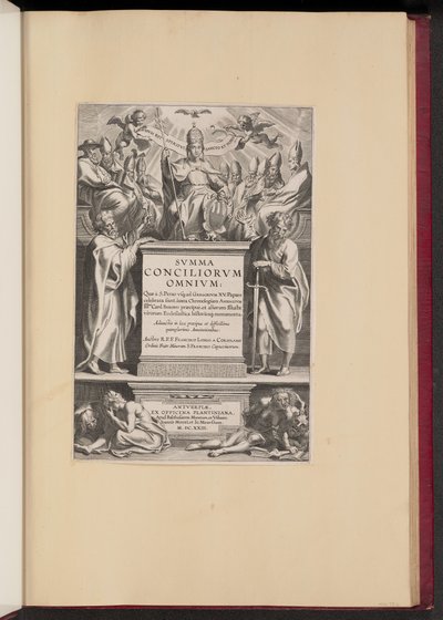 Page de titre pour "Svmma Conciliorvm Omnivm" de F. Longo a Coriolano - Cornelis Galle I after Sir Peter Paul Rubens