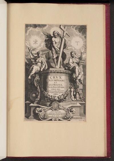 Page de titre pour Giacomo Bosio, Crux Triumphans et Gloriosa - Cornelis Galle I after Sir Peter Paul Rubens