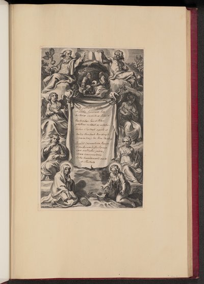 Page de titre pour "Vitae Patrum" de Heribert Rosweyde - Cornelis Galle I after Sir Peter Paul Rubens