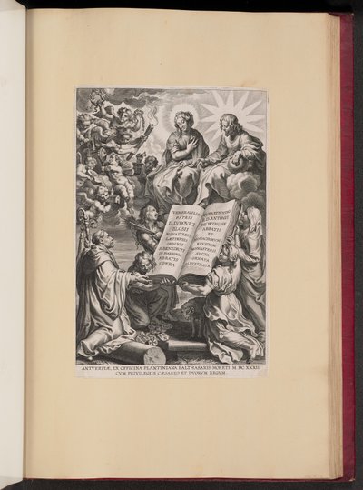 Page de titre pour Ludovicus Blosius, Opera - Cornelis Galle I after Sir Peter Paul Rubens
