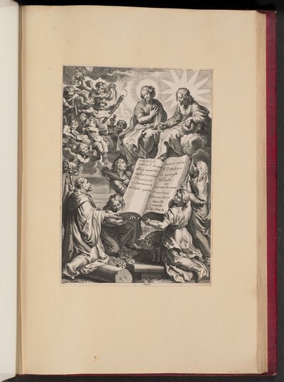 Page de titre pour Ludovicus Blosius, Opera - Cornelis Galle I after Sir Peter Paul Rubens