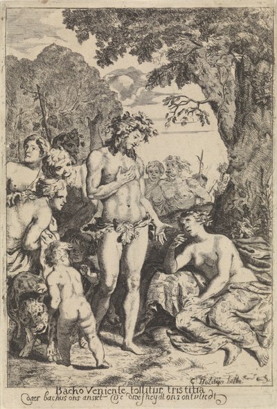Bacchus console Ariane - Cornelis Holsteyn